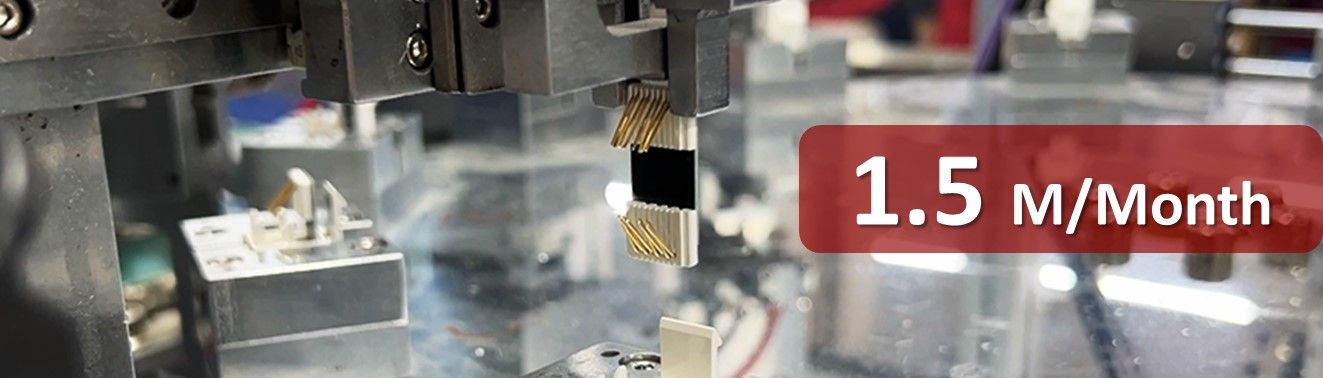 Capacidade de produção do conector RJ45 Keystone